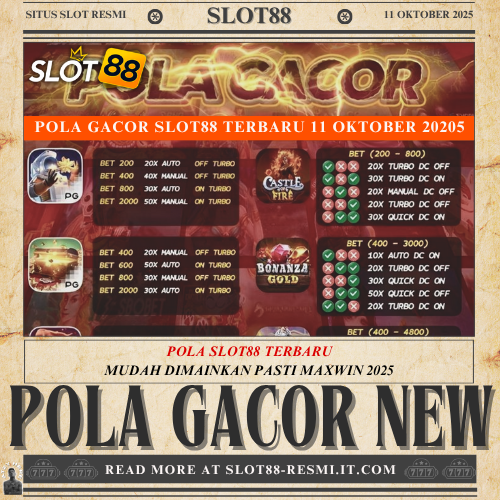 Pola Slot88 Terbaru Mudah Dimainkan Pasti Maxwin 2025